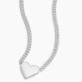 Lou Heart Charm Necklace