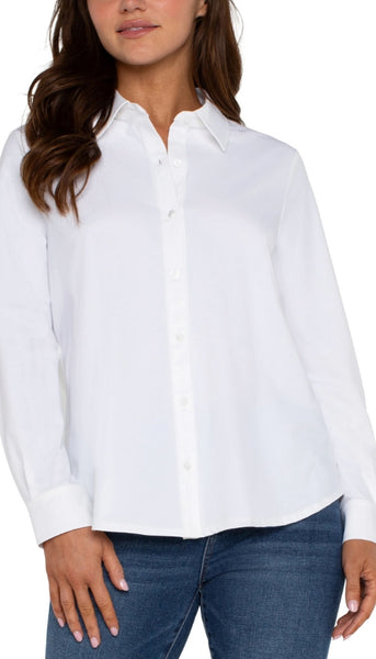 Long Sleeve Button Front Shirt