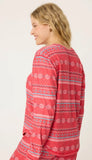 Long Sleeve Top - Snowflake Kiss