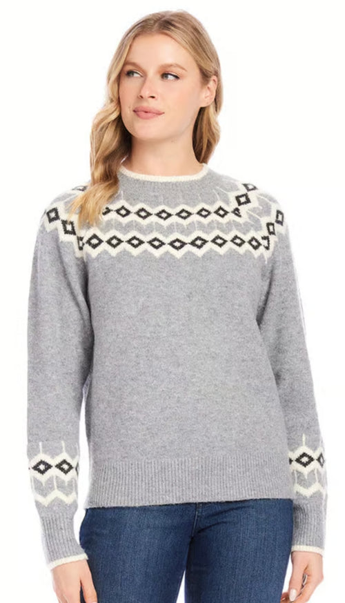 Jacquard Knit Sweater