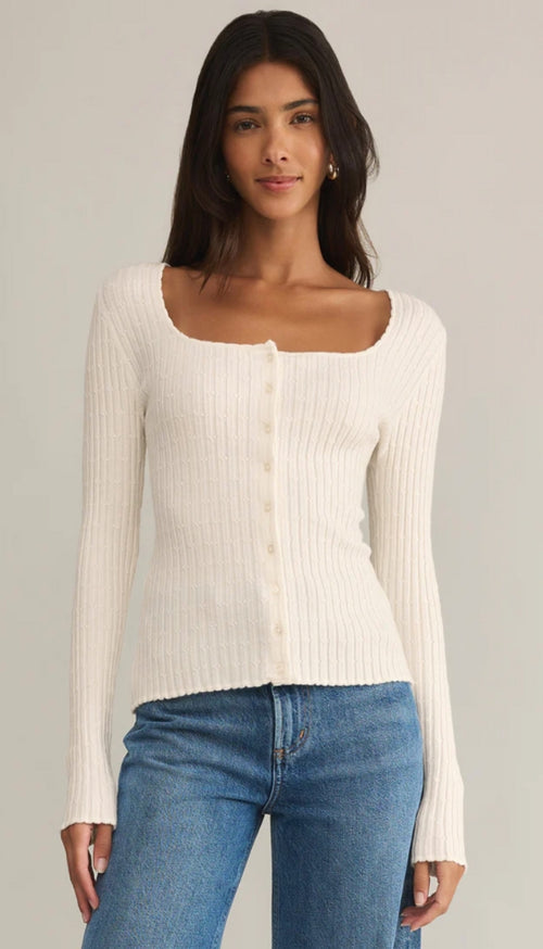 Emelie Button Up Sweater