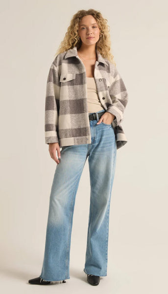 Preston Knit Plaid Jacket