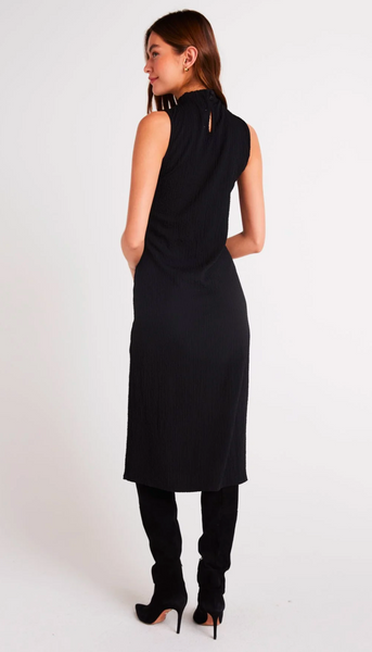 Mock Neck Midi Dress