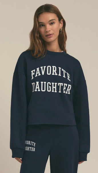 Cropped Collegiate Sweatshirt