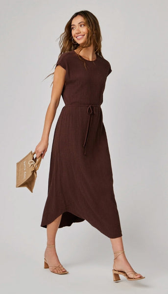 Cap Sleeve Midi Dress