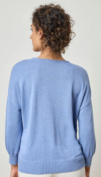 3/4 Slv Drop Shoulder Sweater