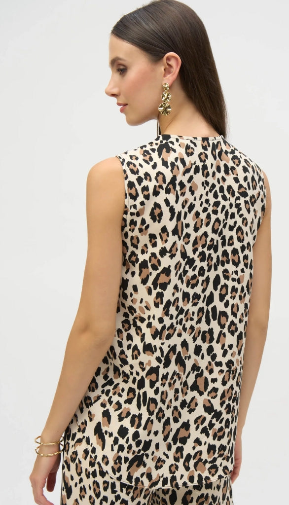 Animal Print Sleeveless Top