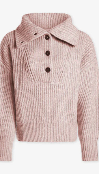 Peverel Button Placket Knit Sweater