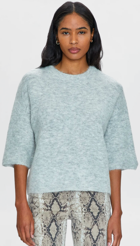 V Neck Drop Shoulder Sweater