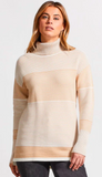 Two Tone Ottoman Turtleneck Tunic