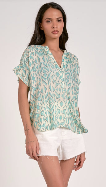 Short Sleeve Vneck Top