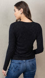 Shimmer Knit Crew