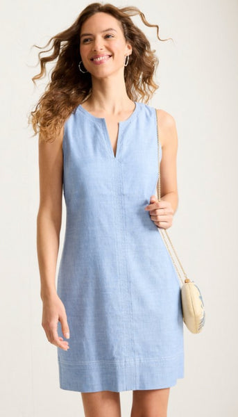 Palm-A-Dora Split Neck Dress