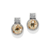 Meridian Aurora Petite Golden Silver Post Earrings