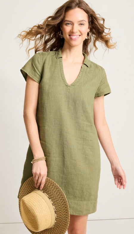 Short Sleeve Top with Buttons & Tie Front