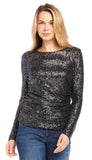 Sequin Side Sheared Top