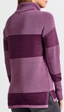 Two Tone Ottoman Turtleneck Tunic