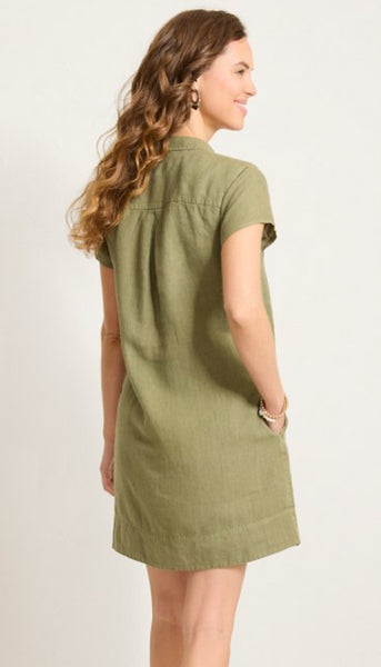 Two Palms Short Sleeve Collared Dress