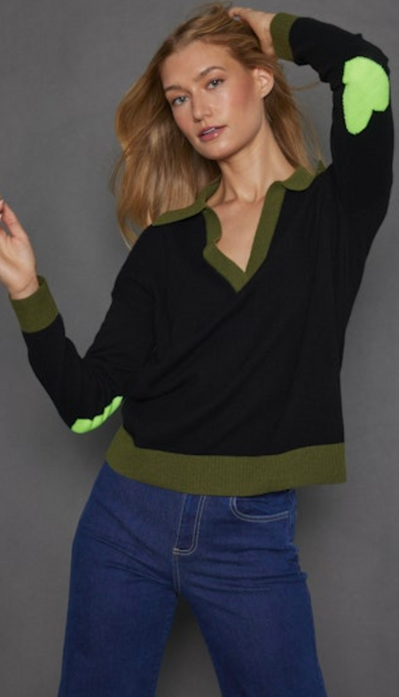 Turtleneck Sweater with Puff Sleeve