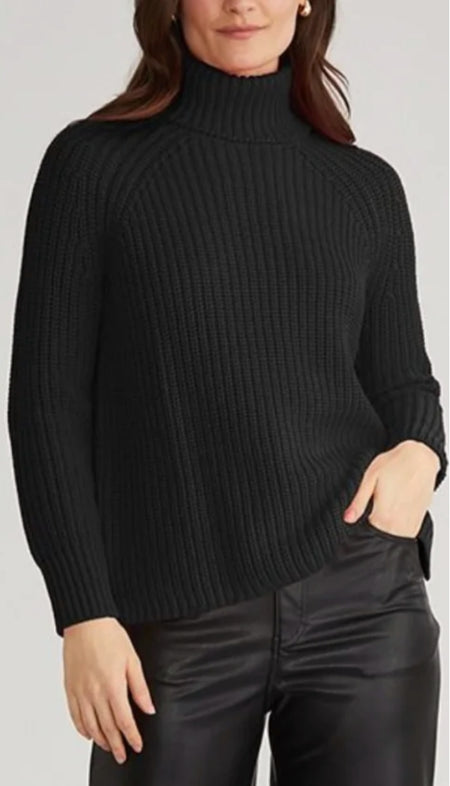 Slvless Boat Neck Rib Knit Top