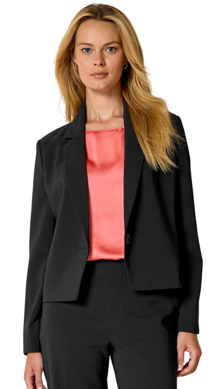 Textured Open Front Blazer