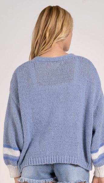 Loose Knit Cardigan Sweater