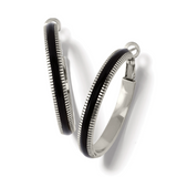 Interlok Noir Heirlom Hoop Earrings