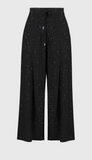 Sequined Sweater Knit Culotte Pants