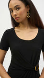 Fitted Top With Buckle Detail