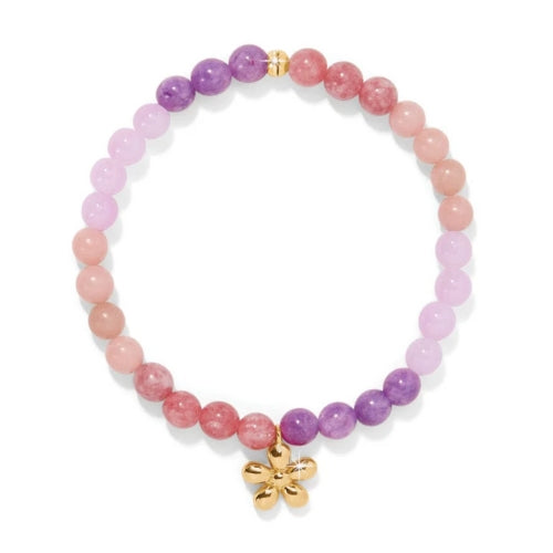 Enchanting Flower Gold Stretch Bracelet