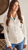 Satin Side Pleat Shirt