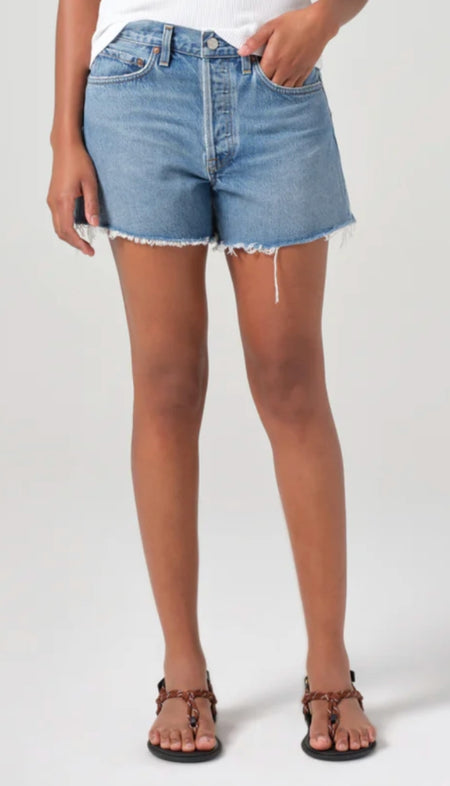 Heidi High Rise Relaxed Short - Dark Shaded 90's