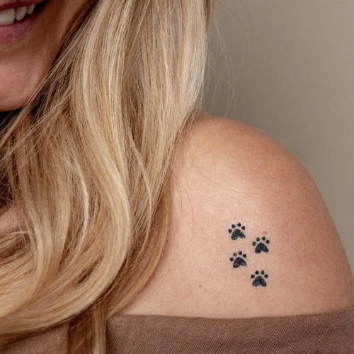 Tattoo 3Pk-Paw Prints