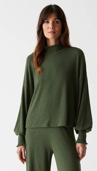 Lila Mock Neck Top