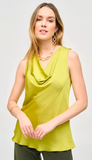 Satin Straight Sleeveless Top