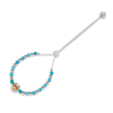 Mosaic 2 Tone Blue Bead Bracelet