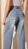 Audrey Hugging Wide Crop Jeans