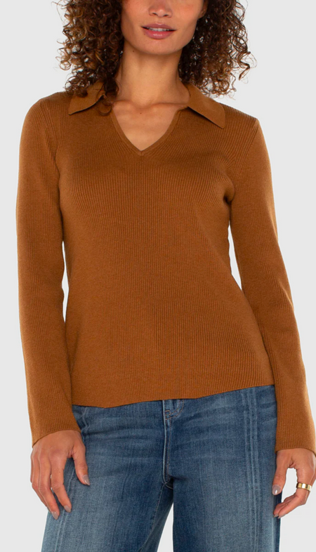 Long Sleeve Mock Neck Sweater