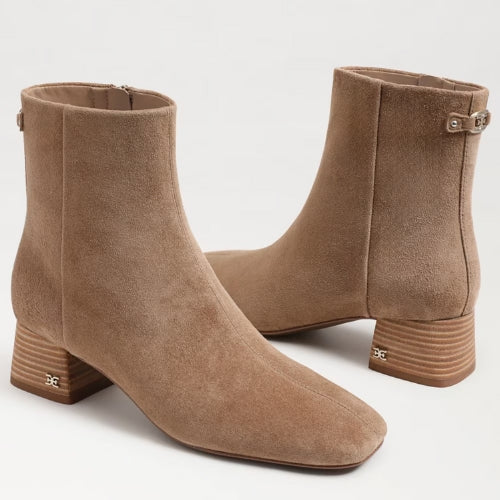 Paige Ankle Boot - Taupe Suede