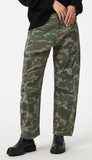 Vinnie-High Rise Tapered Baggy - Camo Twill