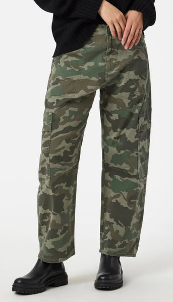 Vinnie-High Rise Tapered Baggy - Camo Twill