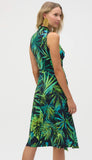 Tropical Print Fit & Flare Dress