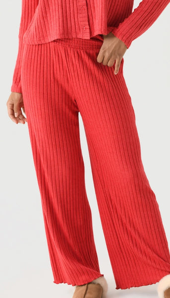 Dawn Smocked Rib Pant