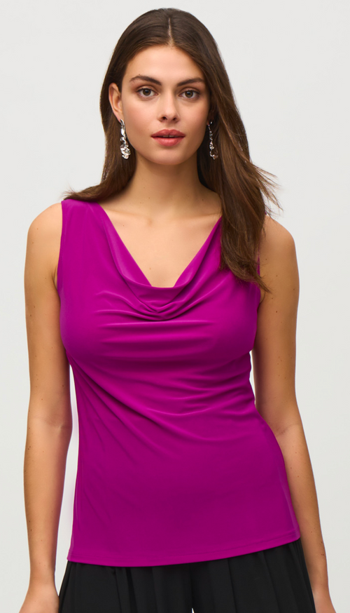 Silky Knit Cowl Neck Camisole