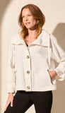 Long Sleeve Button Front Coat