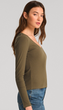 Sirena Rib Long Sleeve Tee