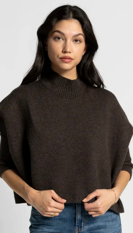 Zip Front Mock Neck