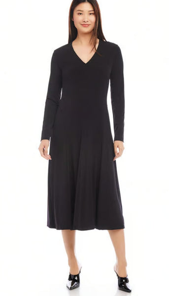 Kate V Neck Midi Dress