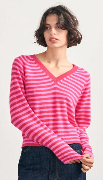 Crop Stripe Vee