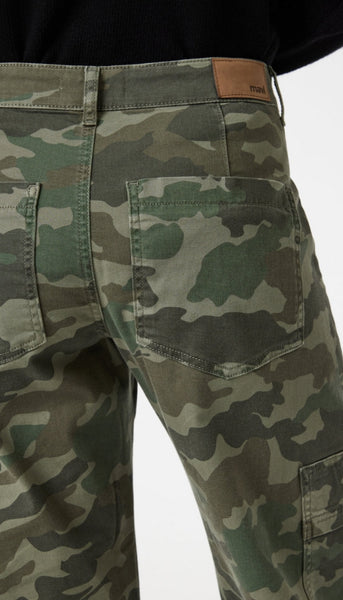 Vinnie-High Rise Tapered Baggy - Camo Twill